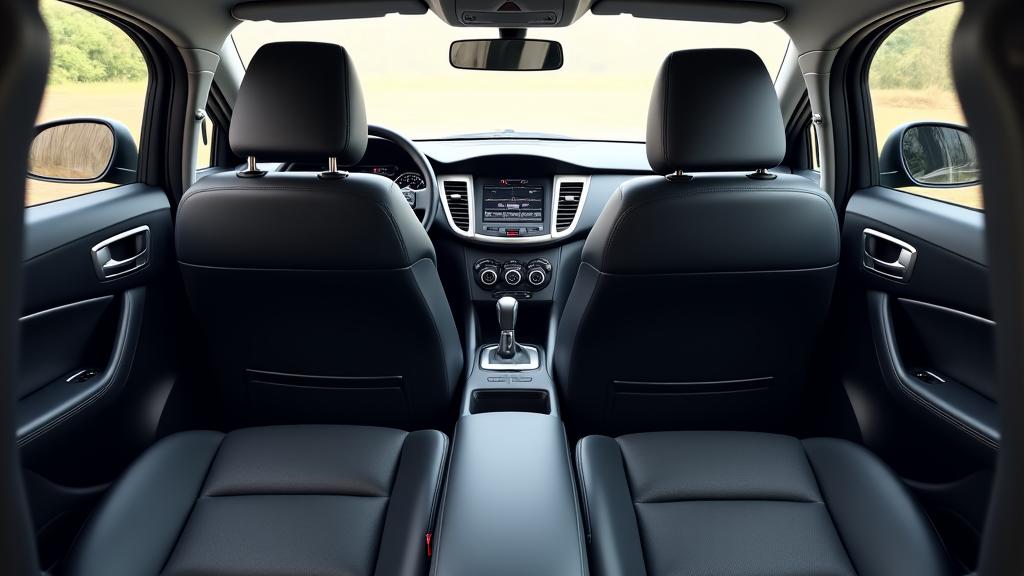 The same car interior, impeccably cleaned and detailed.